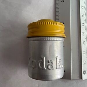 VINTAGE Kodak Yellow and Silver Film Canister